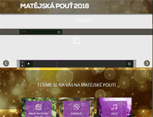 Tablet Screenshot of matejskapout.cz